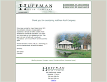 Tablet Screenshot of huffmanroof.com